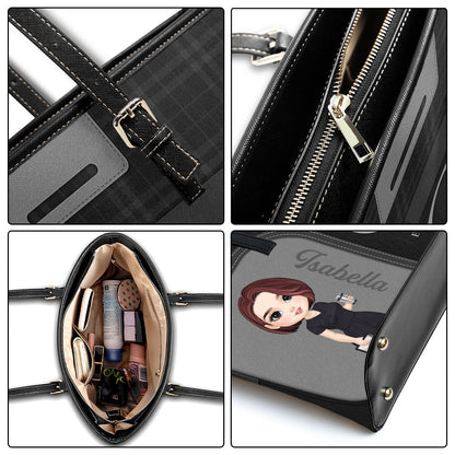 Nurse Prestige - Personalized Custom Nurse Leather Tote Bag