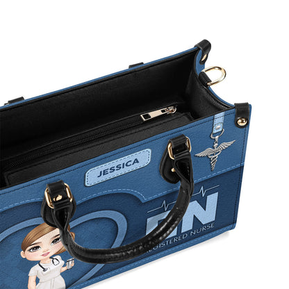 Nurse Basic Style - Personalized Custom Leather Handbag