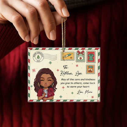 A Letter To Nurses - Personalized Nurse Acrylic Ornament