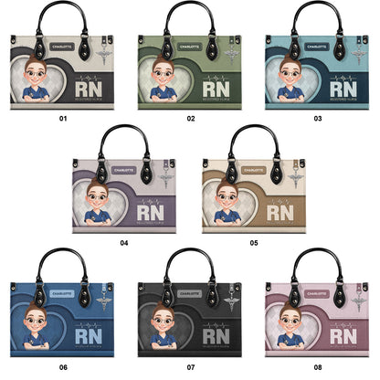 Delightful Nurse Style - Personalized Custom Leather Handbag