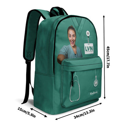 Love Nurse Life Photo - Personalized Backpack