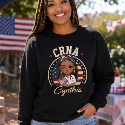 Patriotic Nurse Life - Personalized Custom Nurse T-shirt, Hoodie, Sweatshirt