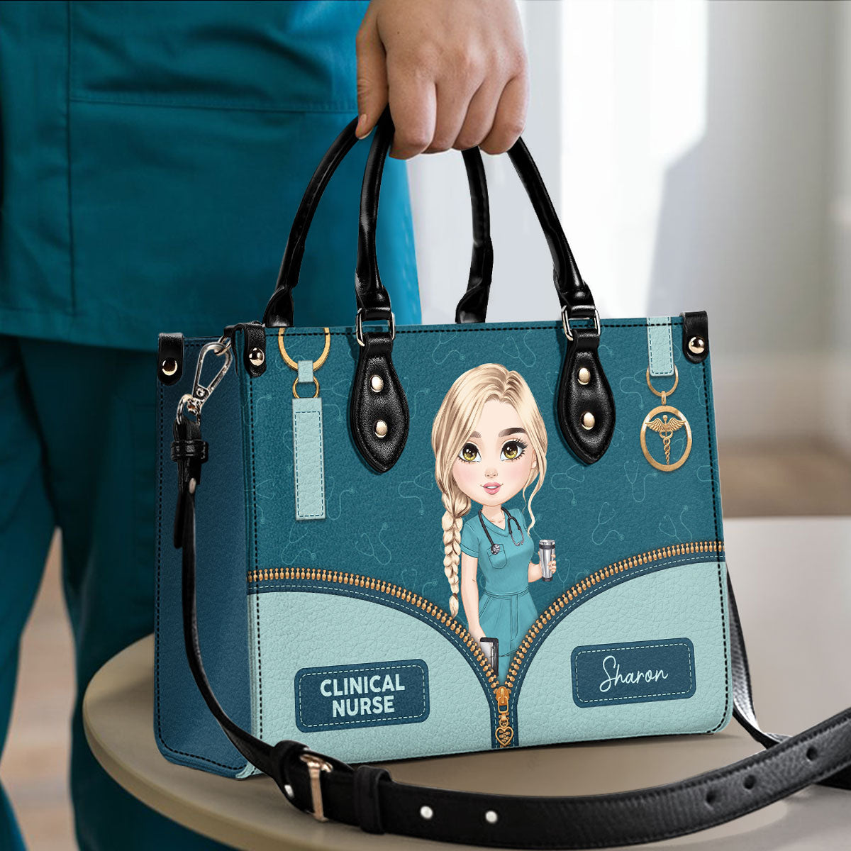 Nurse Life Is Best Life - Personalized Custom Leather Handbag