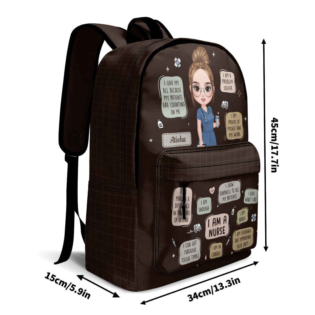 Nurse Affirmations - Personalized Backpack