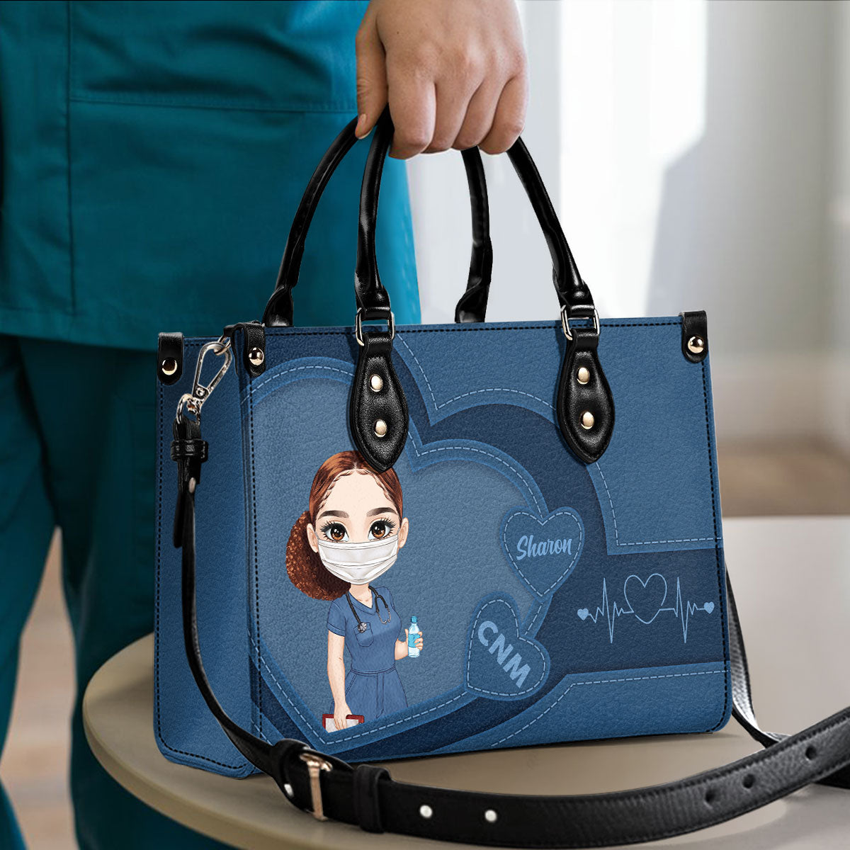 Sweet Nurse - Personalized Custom Leather Handbag