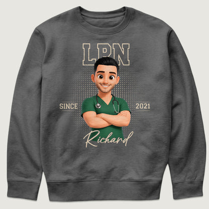 Retro Elegant Nurse - Personalized Custom Nurse T-shirt, Hoodie, Sweatshirt