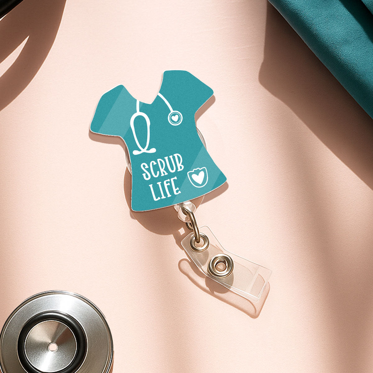 The Scrub - Personalized Nurse Badge Reel