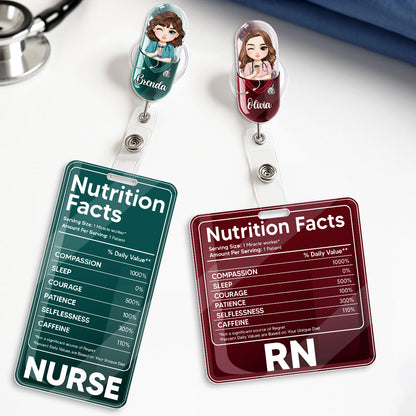 Nurse Pills - Personalized Nurse Badge Reel & Buddy Set