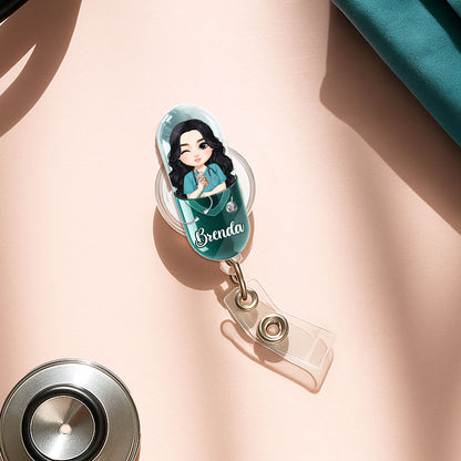Nurse Pills - Personalized Nurse Badge Reel & Buddy Set