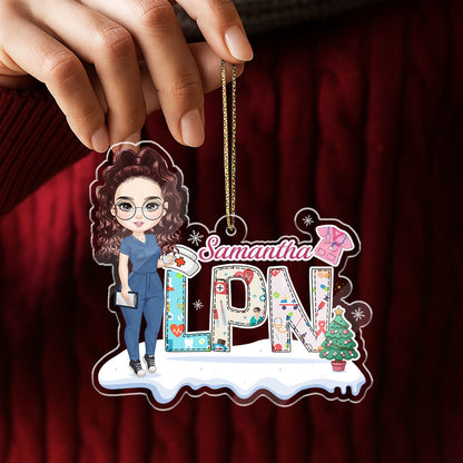 Nurse Colorful - Personalized Nurse Acrylic Ornament