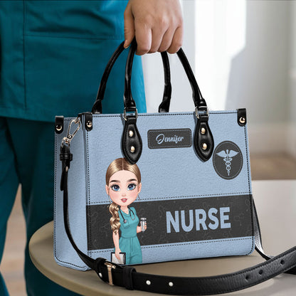 Nurse From Heart - Personalized Custom Leather Handbag