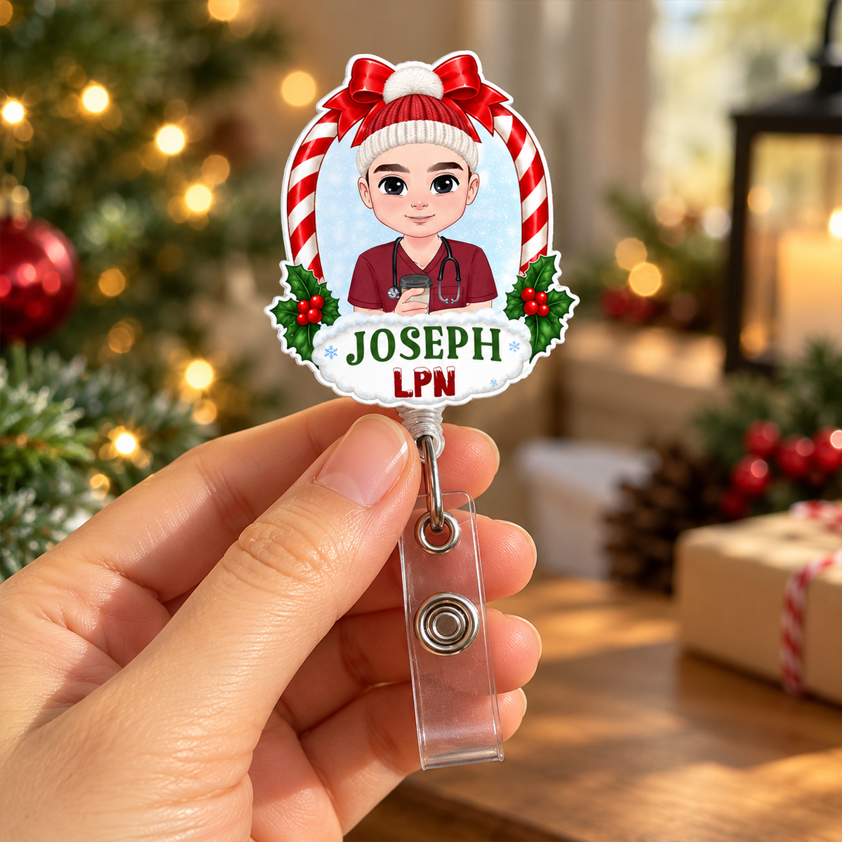 Candy Nurse - Personalized Nurse Badge Reel
