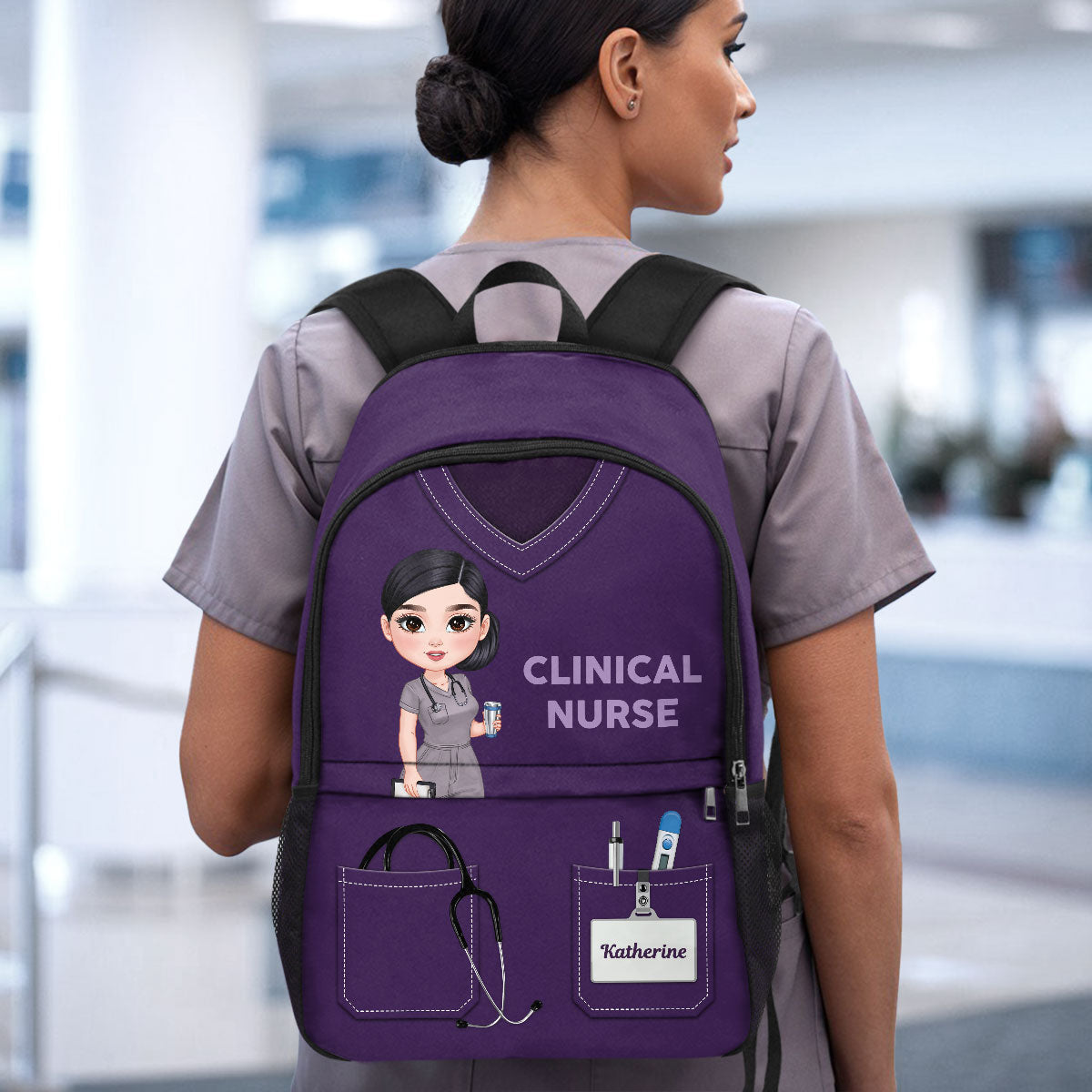 Nurse Scrubs - Personalized Backpack