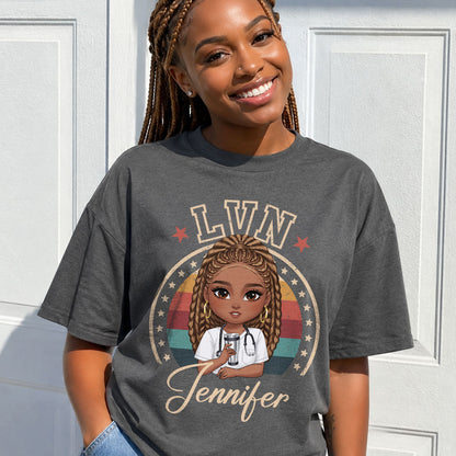 Retro Nurse Style - Personalized Custom Nurse T-shirt, Hoodie, Sweatshirt