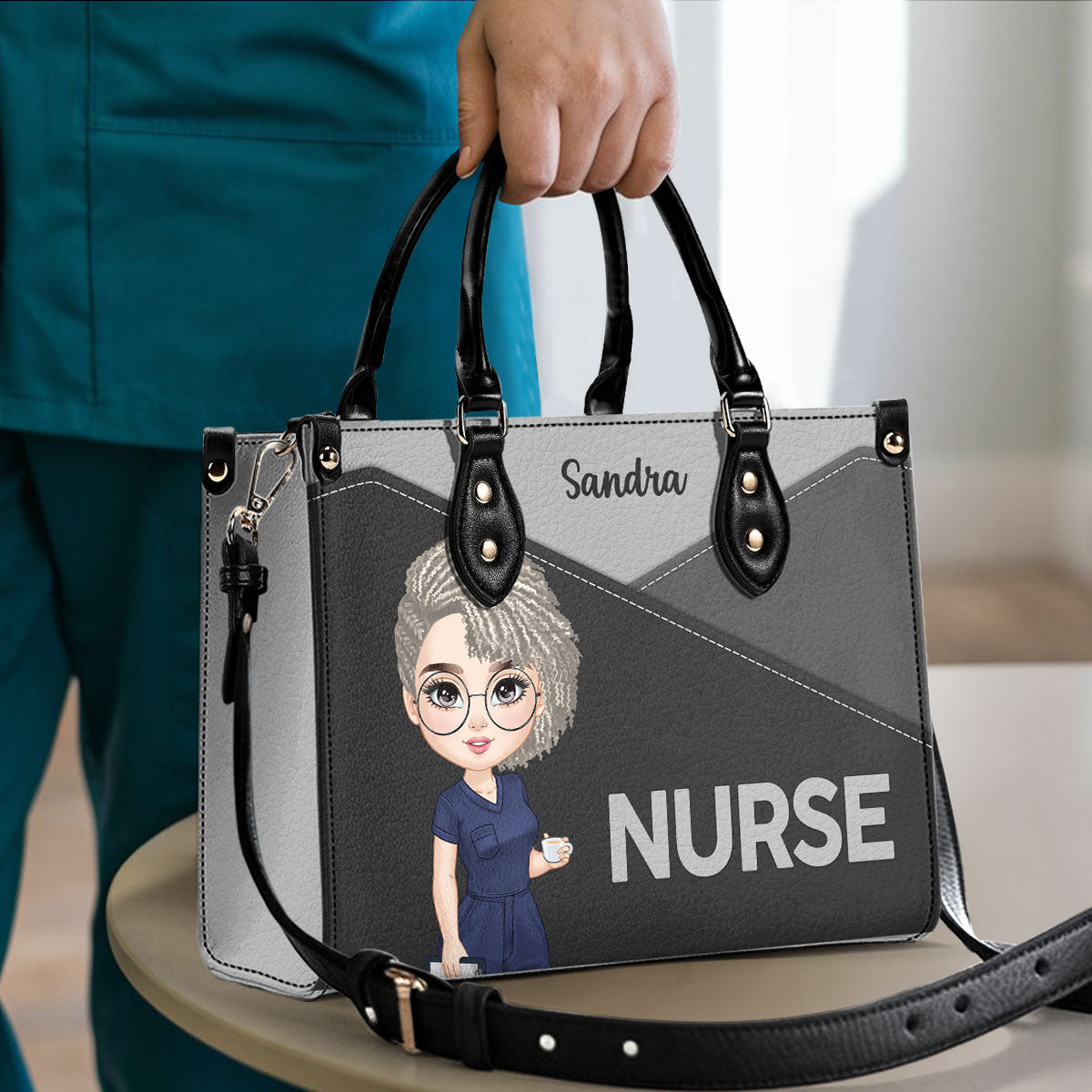 Incredibly Perfect Nurse - Personalized Custom Leather Handbag