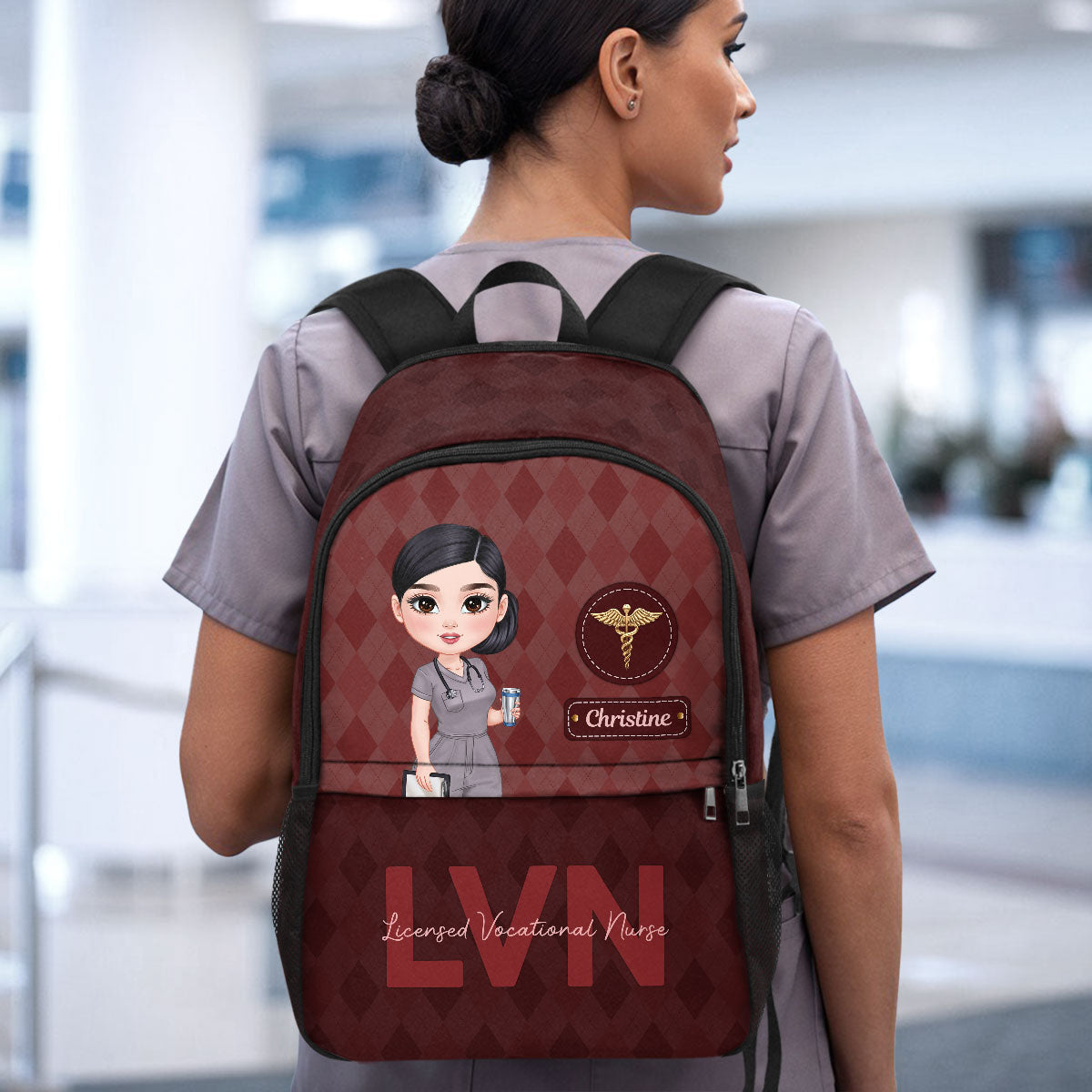 Nurse Elegant Style - Personalized Backpack