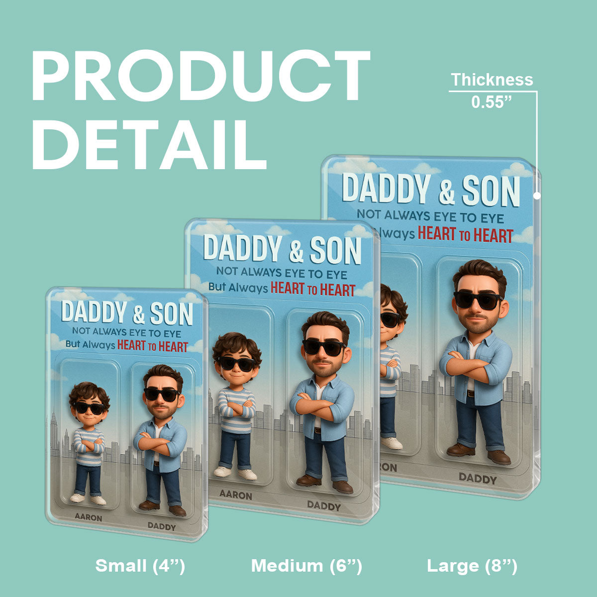 Daddy & Son - Personalized Acrylic Plaque