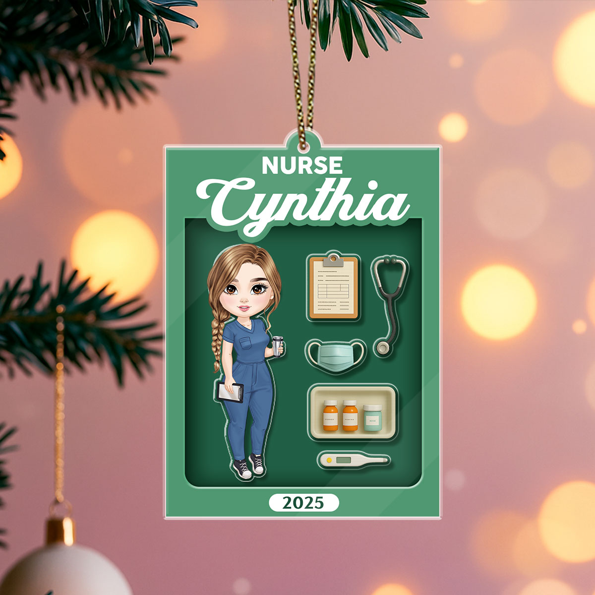 Nurse Box - Personalized Nurse Acrylic Ornament