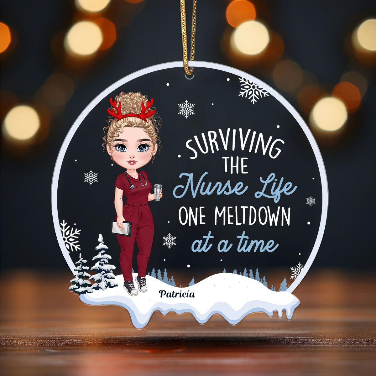 The Nurse Life - Personalized Nurse Acrylic Ornament