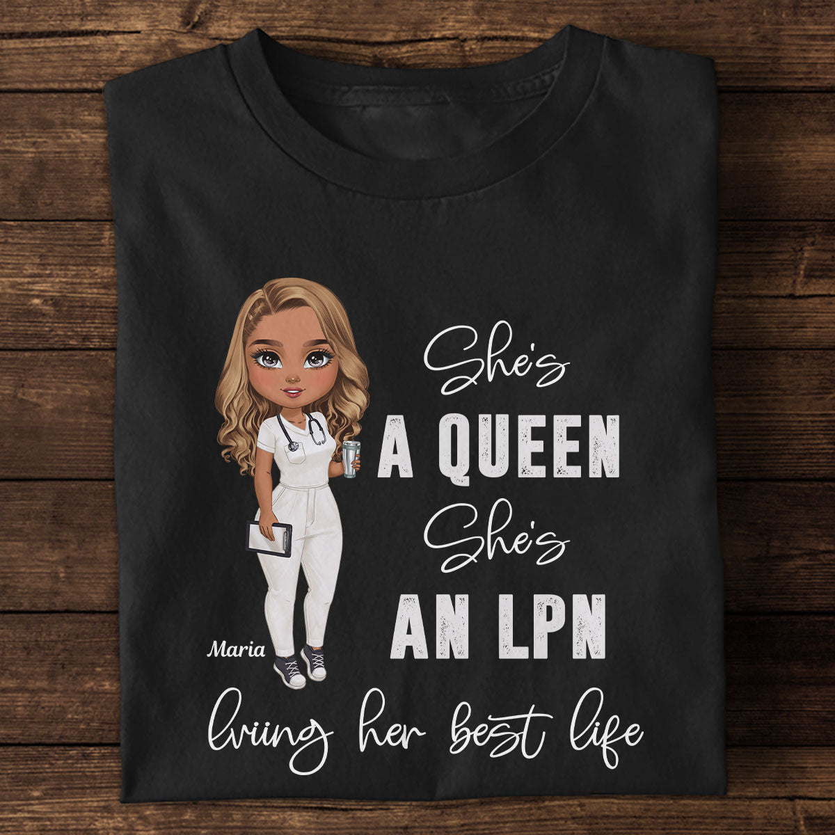 Her Best Life (Dark Ver.) - Personalized Custom Nurse T-shirt, Hoodie, Sweatshirt