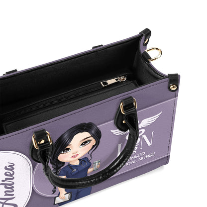 Gracefully Nursing - Personalized Custom Leather Handbag