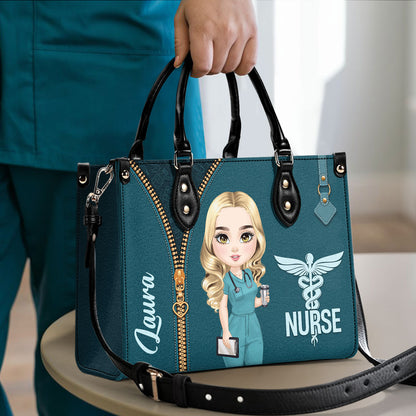 That Nurse - Personalized Custom Leather Handbag