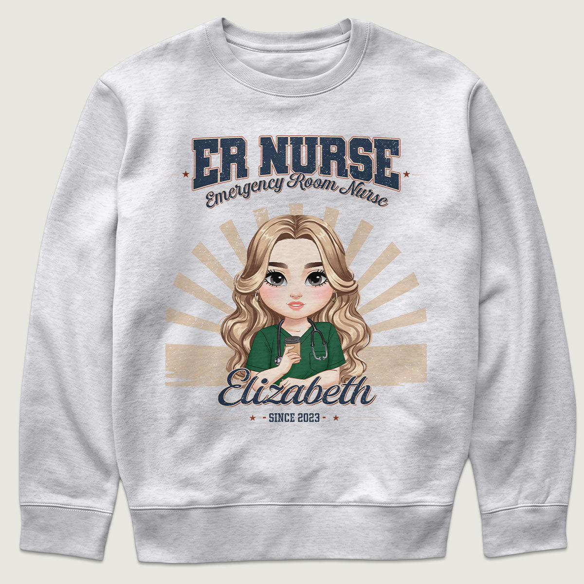 Retro Star Nurse - Personalized Custom Nurse T-shirt, Hoodie, Sweatshirt