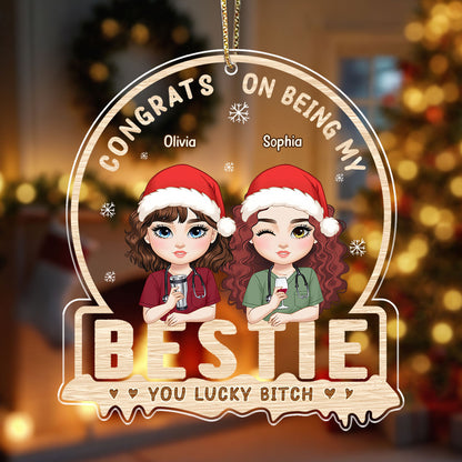 Bestie Nurse - Personalized Nurse Acrylic Ornament