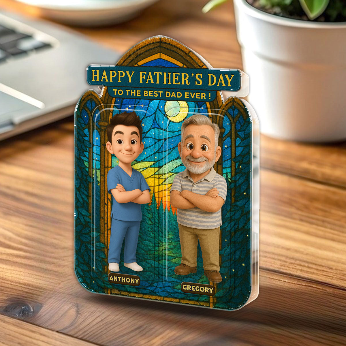 Our Best Dad - Personalized Acrylic Plaque