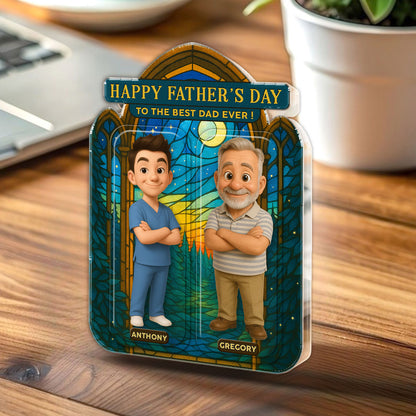 Our Best Dad - Personalized Acrylic Plaque