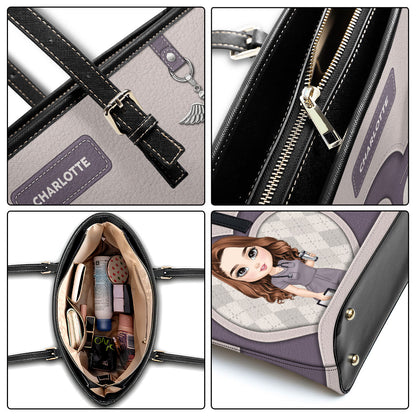 Nurse Basic Style - Personalized Custom Nurse Leather Tote Bag Deal