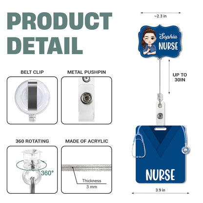 To Be A Nurse - Personalized Nurse Badge Reel & Buddy Set