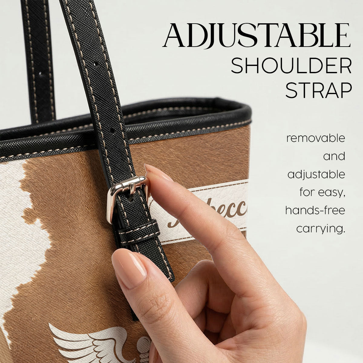 Signature Nurse - Personalized Custom Nurse Leather Tote Bag