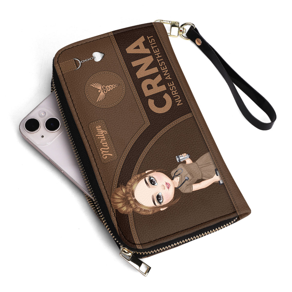 Gentle Style Nurse - Personalized Nurse Leather Long Wallet