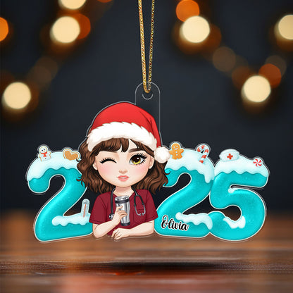 Happy Holiday Nurse - Personalized Nurse Acrylic Ornament