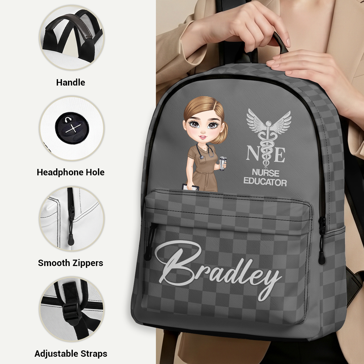 Daily Nurse Life - Personalized Backpack