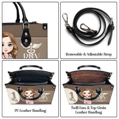 Gracefully Nursing - Personalized Custom Leather Handbag