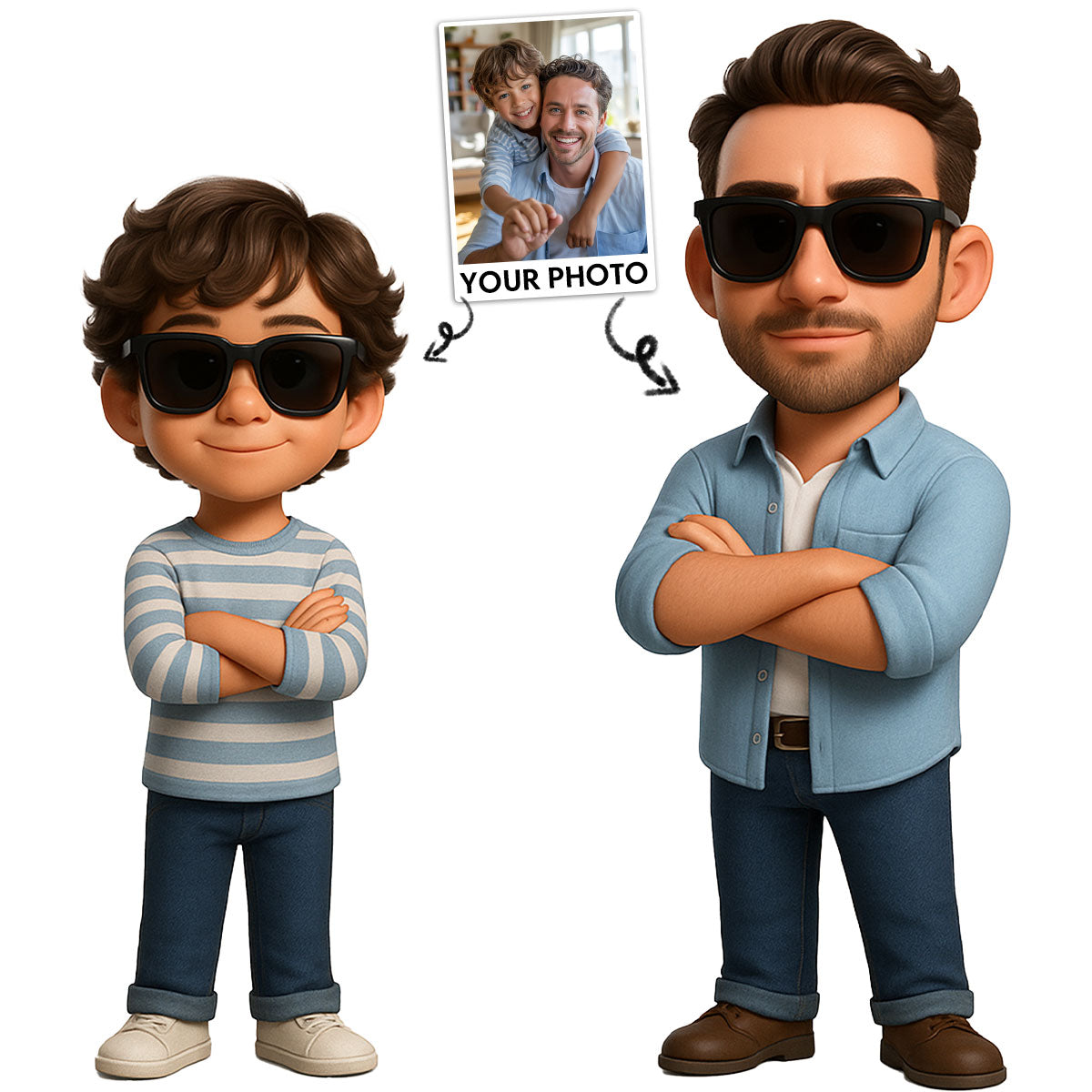 Daddy & Son - Personalized Acrylic Plaque