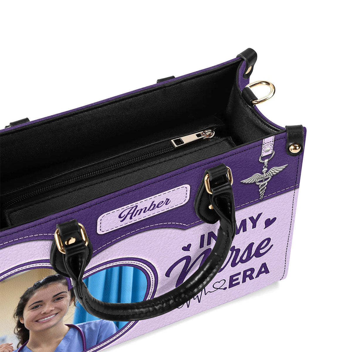 In My Nurse Era - Personalized Custom Leather Handbag