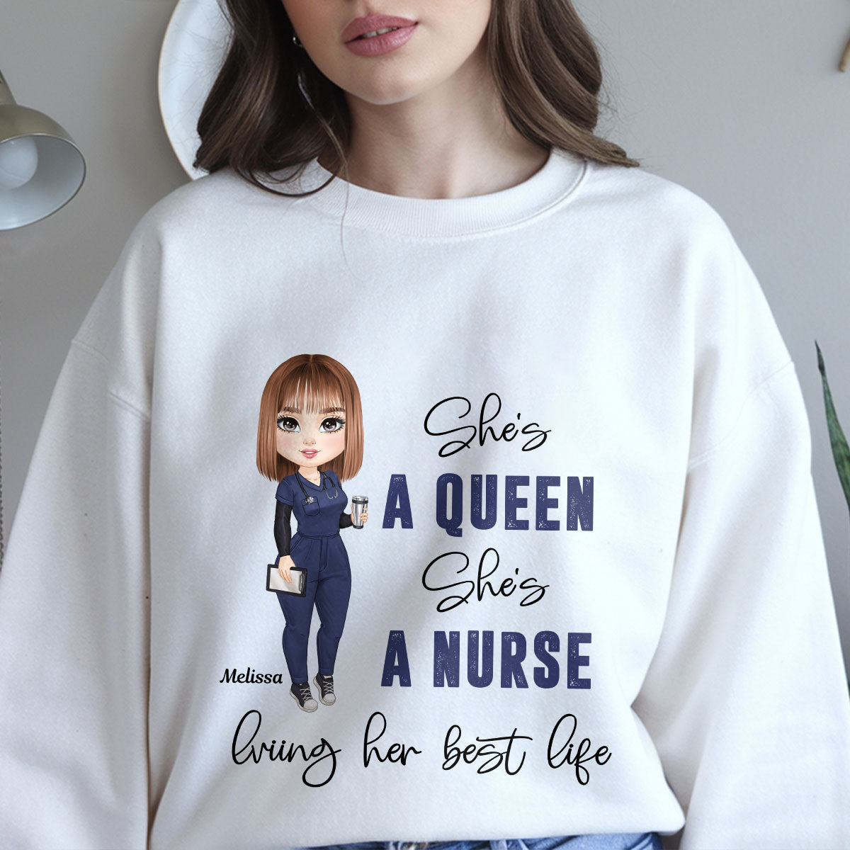 Her Best Life - Personalized Custom Nurse T-shirt, Hoodie, Sweatshirt