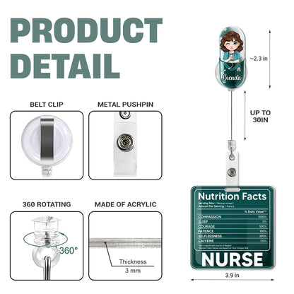 Nurse Pills - Personalized Nurse Badge Reel & Buddy Set