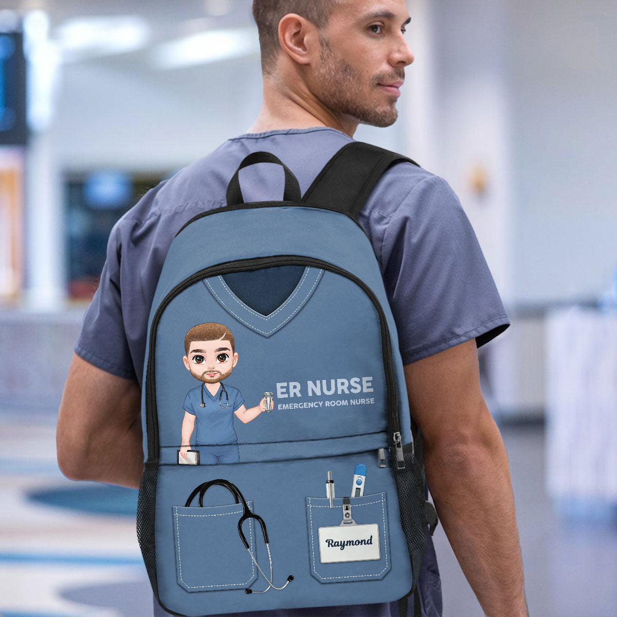 Nurse Scrubs - Personalized Backpack