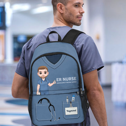 Nurse Scrubs - Personalized Backpack