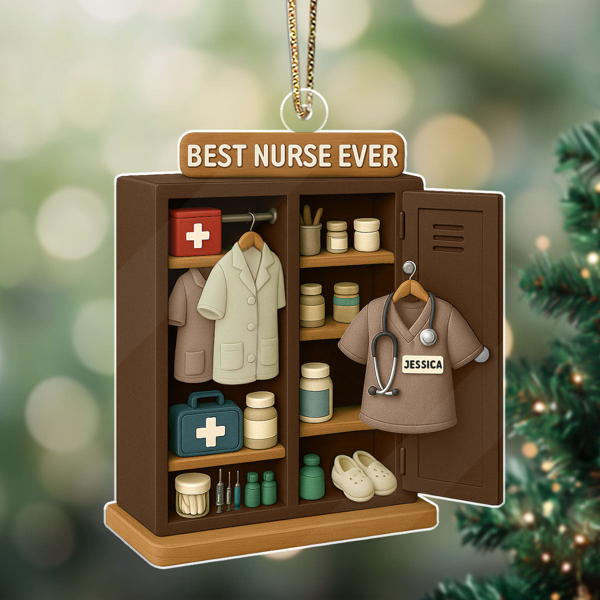Nurse Locker - Personalized Nurse Acrylic Ornament
