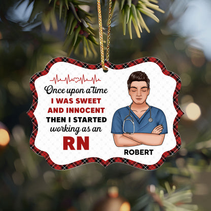 Sweet And Innocent - Personalized Nurse Acrylic Ornament