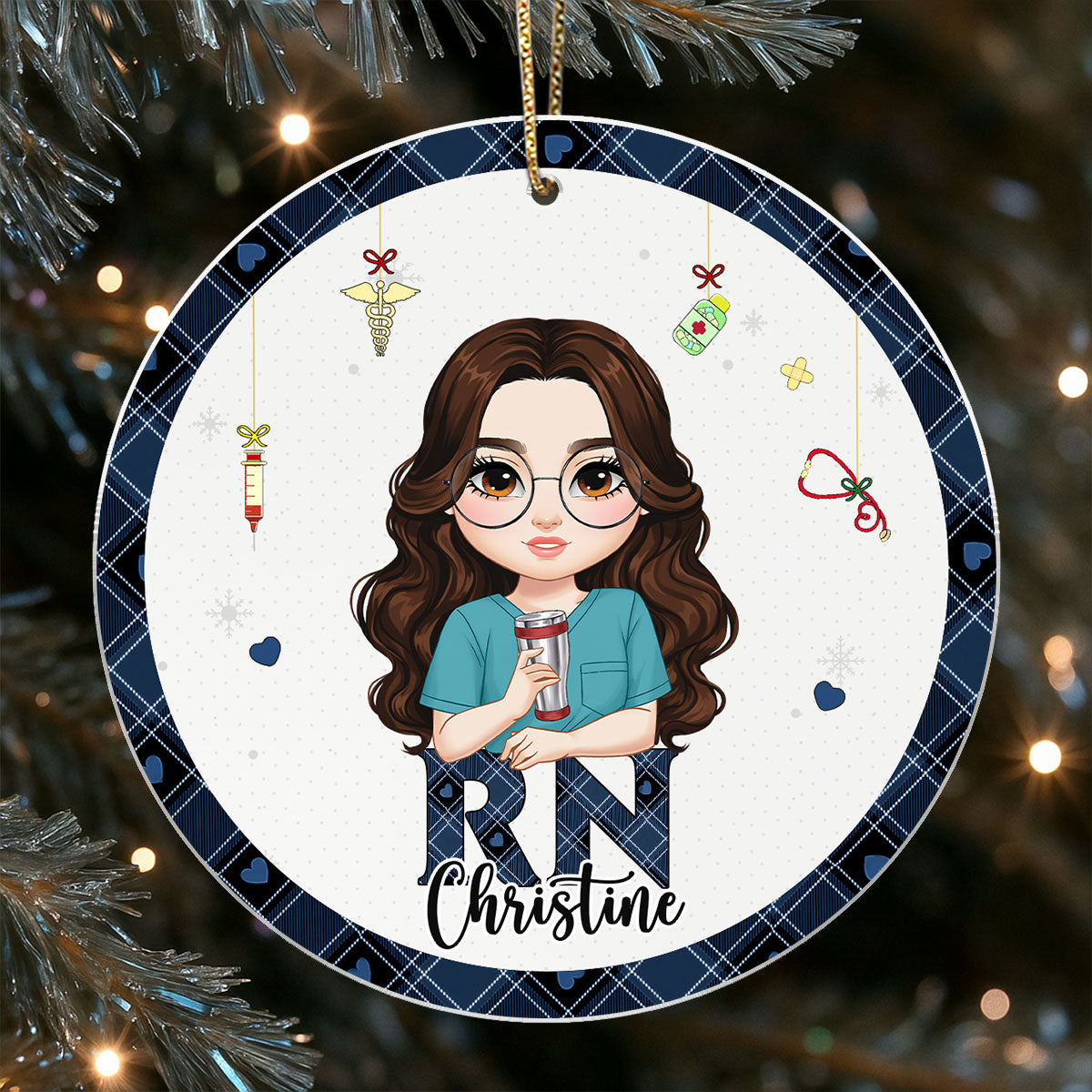 Awesome Nurse Life - Personalized Nurse Acrylic Ornament