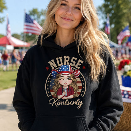 Patriotic Nurse Life - Personalized Custom Nurse T-shirt, Hoodie, Sweatshirt