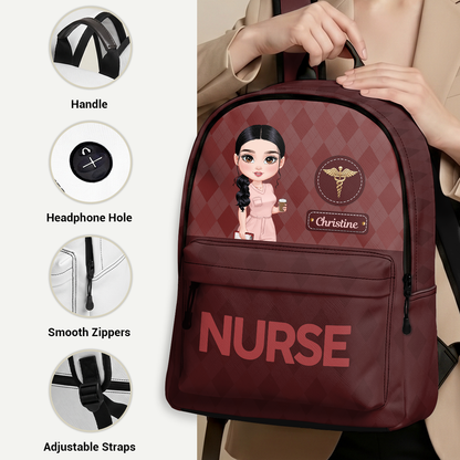 Nurse Elegant Style - Personalized Backpack