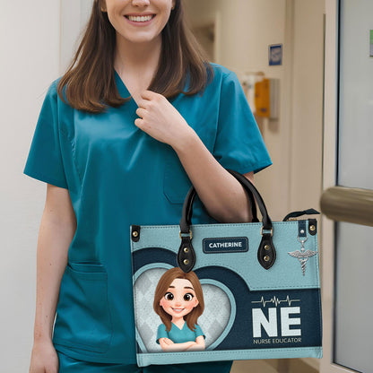 Delightful Nurse Style - Personalized Custom Leather Handbag
