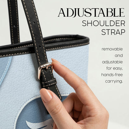 Elegant Nurse Style - Personalized Custom Nurse Leather Tote Bag
